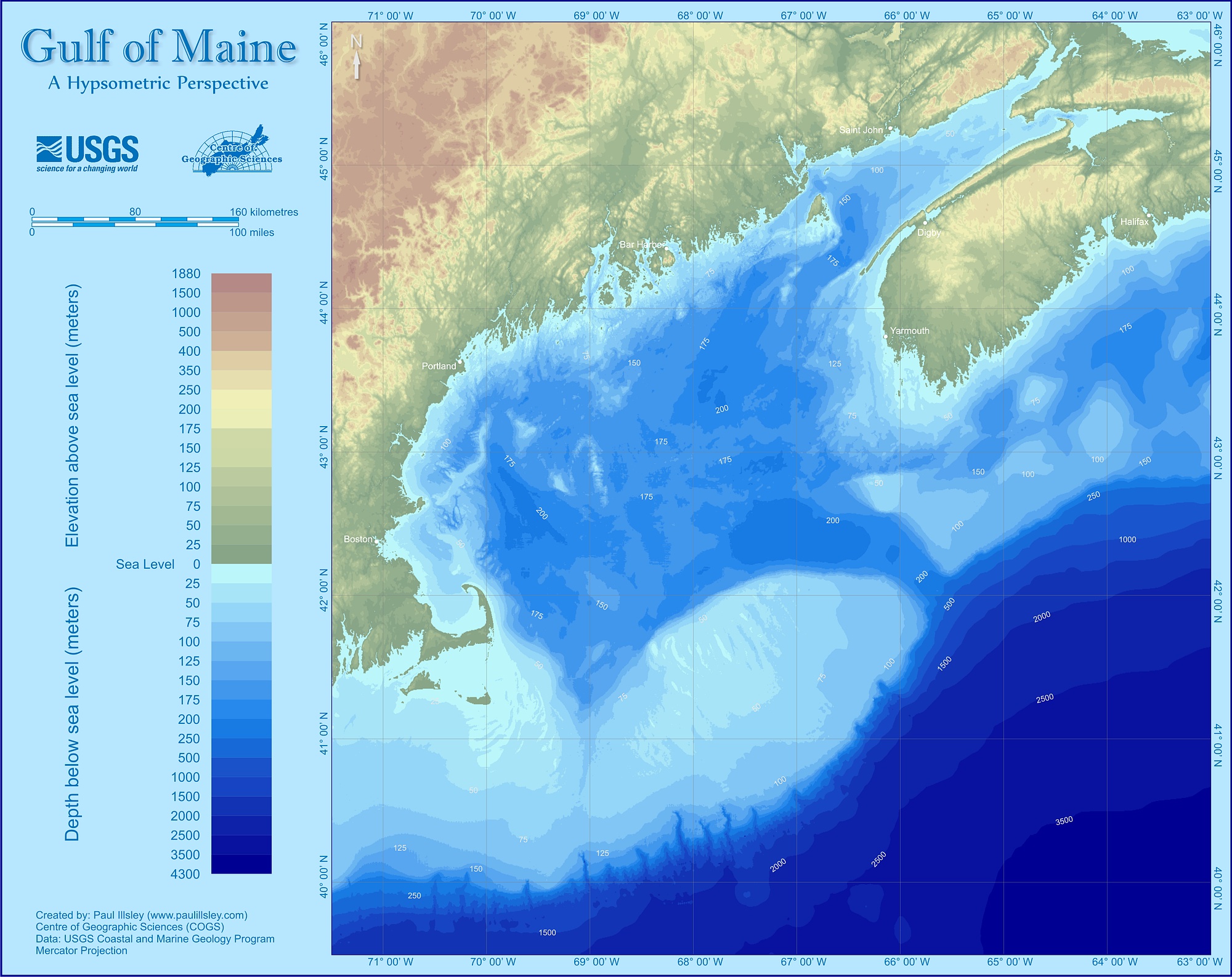 Gulf Of Maine Bathymetry