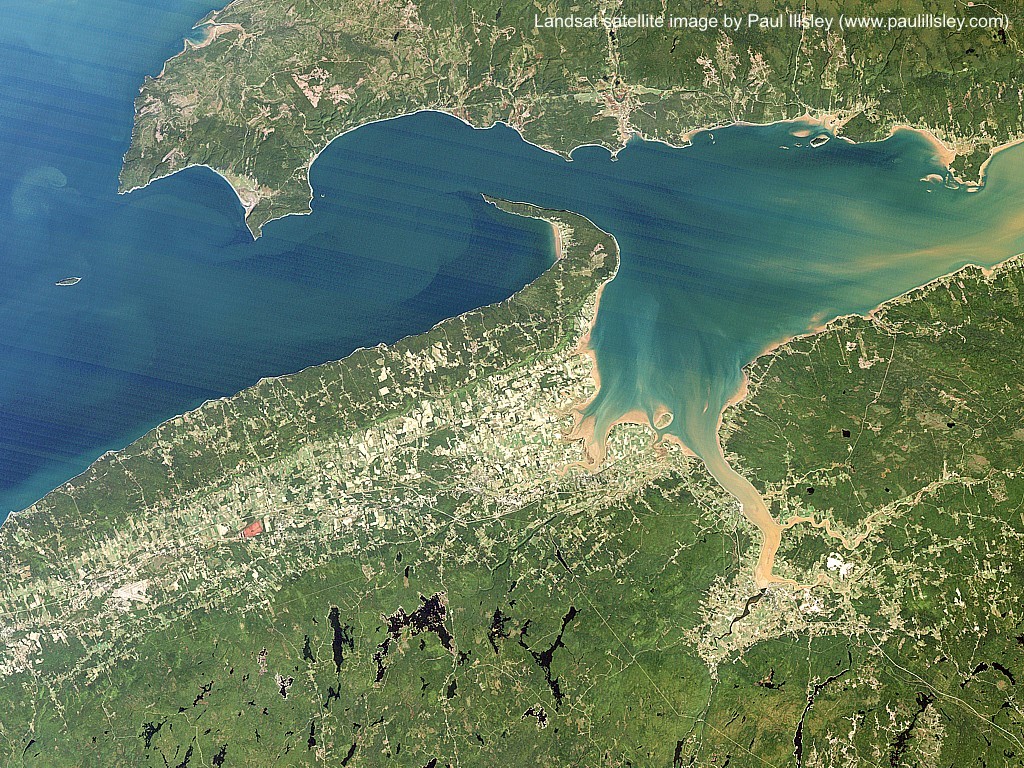 Satellite Map Of Nova Scotia Satellite Image Of Nova Scotia (Paul Illsley)
